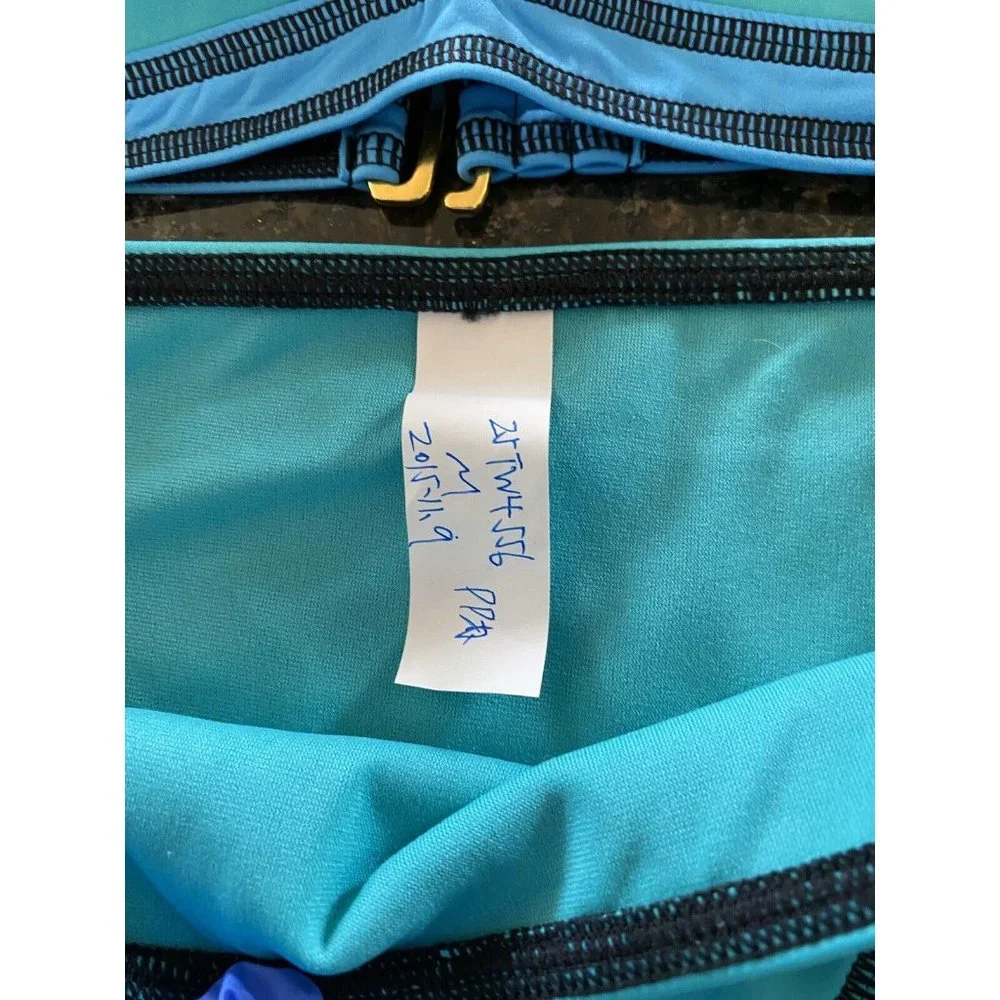 Bikini Swimsuit Bathing Suit Womens‎ Colorblock Blue Black